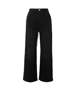 Rippled Wide-Leg Jeans