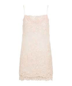 Ermanno Scervino Lace-Embroidered Mini Dress