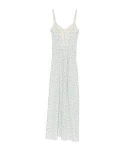 Ermanno Scervino Lace-Trim Floral Maxi Dress