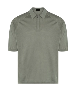 Fine-Knit Polo Shirt