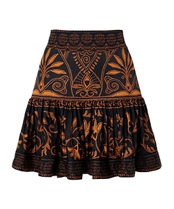Farm Rio Cornely Ainika Embroidered Mini Skirt