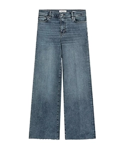 Slim-Fit Wide-Leg Jeans