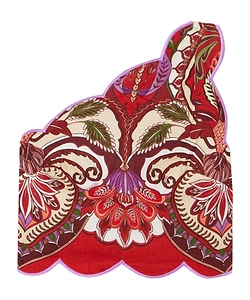 Farm Rio Odara One-Shoulder Scalloped Top