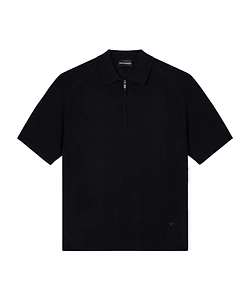 Half-Zip Short-Sleeve Polo Shirt