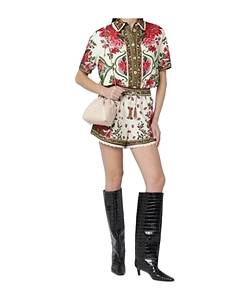 Farm Rio Floral Print Shorts
