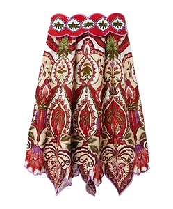 Farm Rio Odara Printed Midi Skirt