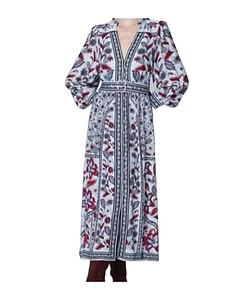 Marcelle Floral-Print Belted Midi Dress