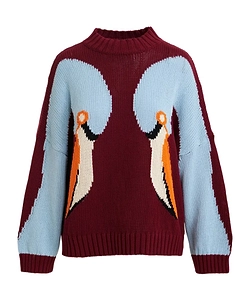 Essentiel Antwerp Jinie Intarsia Knitted Sweater