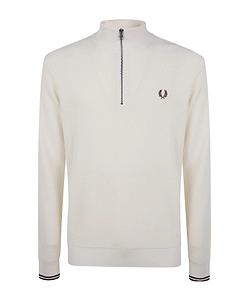 Fred Perry Waffle Stitch Half Zip Jumper
