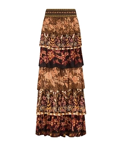 Ruffled Long Skirt