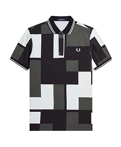 Pixel Printed Polo Shirt