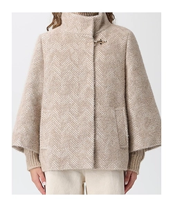 Fay Hook-Closure Cape Coat