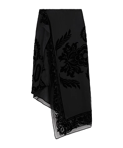 Asymmetrical Cutout Midi Skirt