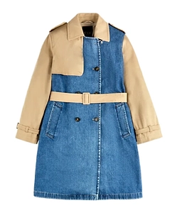 Fay Belted Panelled Coat