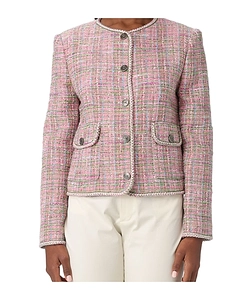Button-Up Tweed Jacket