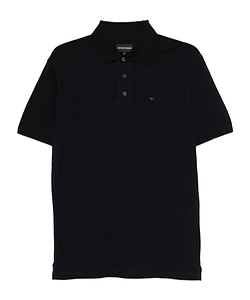 Emporio Armani Logo Patch Short-Sleeved Polo Shirt