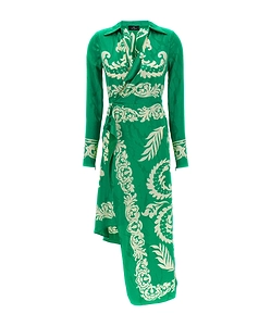 Etro All-Over Graphic Printed Wrap Dress