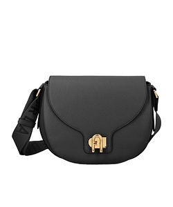 Furla Logo Plaque Foldover-Top Shoulder Bag