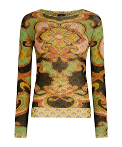 Etro Double Layer Patterned Knitted Top