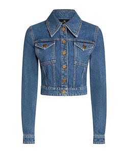 Etro Denim Cropped Jacket