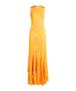 Etro Cut-Out Burnout Stretch Jersey Dress