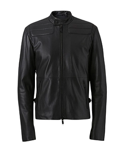 Logo Leather Jacket