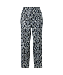 Etro Floral-Brocade Straight Leg Cropped Trousers
