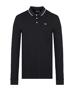 Logo Long-Sleeved Polo Shirt