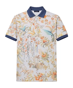 Etro Floral Print Polo Shirt