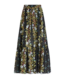 Etro Floral Printed Flared Midi Skirt