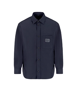 Logo-Patch Shirt Jacket