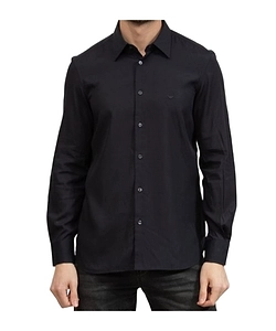 Emporio Armani Logo-Embroidered Buttoned Shirt