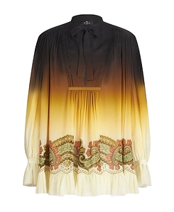 Etro Ornamental Print Ombré Dress