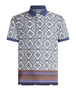 Etro Geometric Patterned Regular Fit Polo Shirt