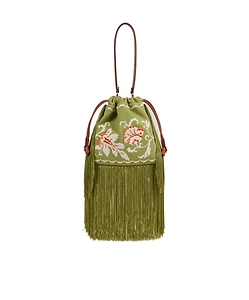 Etro Kalispera Fringed Bucket Bag