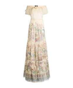 Etro Lace Off-The-Shoulder Maxi Dress