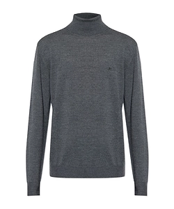 Etro Logo Embroidered Turtleneck Knitted Jumper