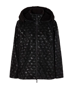 Logo-Print Tonal Hooded Jacket