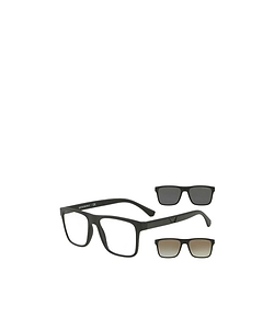 Emporio Armani Square Frame Clip-On Glasses