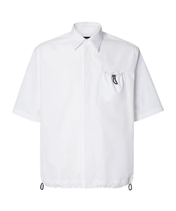 Fendi Drawstring Hem Poplin Shirt