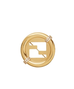 Ff-Logo Embellished Brooch