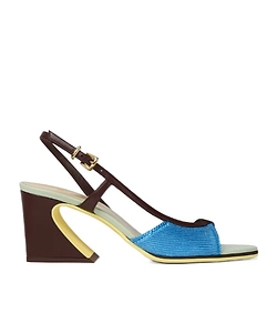 Block Heel Slingback Shoes