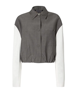 Fendi Cropped Single-Breasted Jacket