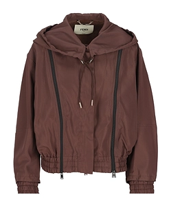 Fendi Double-Zip Hooded Jacket
