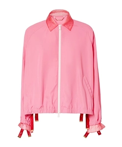 Fendi Elastic Strap Zipped Bomber Jacket