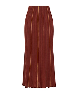 Striped Ribbed Skirt