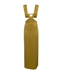 Hollowed-Out Long Dress