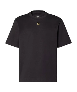 Fendi Ff Embroidered Crewneck T-Shirt