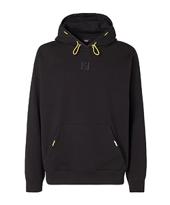Fendi Ff Embroidered Drawstring Hoodie