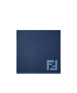 Fendi Ff Motif Fringed Scarf